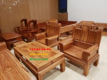 Bàn ghế gỗ đẹp - Minh hộp voi