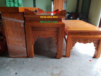 Bộ bàn thờ gỗ gõ đỏ