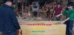 Quan tài gỗ vàng tâm tại Thái Bình