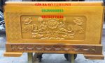 Quách Gỗ Vàng Tâm Thành 8 Đáy 8 Thiên 10 (cm) đẹp từng chi tiết