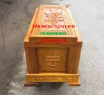 Quách Gỗ Vàng Tâm Thành 8 Đáy 8 Thiên 10 (cm) đẹp từng chi tiết