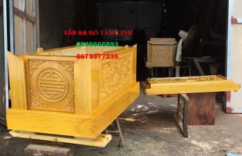Quách gỗ vàng tâm trạm RỒNG - Giá sản phẩm: 19.000.000tr