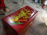 Quách Gỗ Vàng Tâm sơn son thiếp vàng Thành 8 Đáy 8 Thiên 10 (cm)