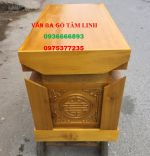 kích thước quách gỗ vàng tâm trạm rồng ( thành 10, thiên 10, địa 10cm )