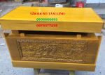 kích thước quách gỗ vàng tâm trạm rồng ( thành 10, thiên 10, địa 10cm )