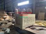 Quách gỗ vàng tâm trạm rồng thành 10 ( tại xưởng VĂN BA GỖ TO )