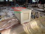 Quách gỗ vàng tâm trạm rồng thành 10 ( tại xưởng VĂN BA GỖ TO )