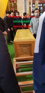 QUAN TÀI GỖ VÀNG TÂM LÓT GỖ NGỌC AM thiên trạm sen