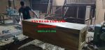 QUAN TÀI GỖ VÀNG TÂM 2 sườn để trơn, thiên trạm sen