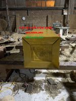 QUAN TÀI GỖ VÀNG TÂM 2 sườn để trơn, thiên trạm sen