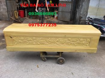 QUAN TÀI GỖ ngọc am trạm sen 2 thành nắp trơn