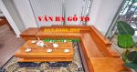 Sofa gỗ liền tấm Gõ Đỏ