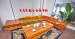 Sofa gỗ liền tấm Gõ Đỏ