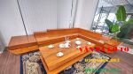 Sofa gỗ liền tấm Gõ Đỏ