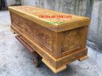 Quan tài gỗ vàng tâm thành 10 thiên 10cm
