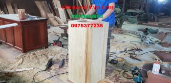 Quách trơn gỗ Vàng Tâm dày 6cm