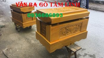 Quách gỗ vàng tâm trạm rồng thành 10 - Cách xây, đặt mộ phong thủy. 