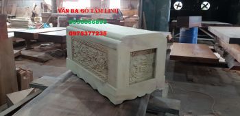 QUÁCH GỖ VÀNG TÂM TRẠM SEN THÀNH 10, THIÊN ĐỊA 10CM - qui cách xây mộ nhiều tài vượng