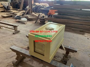 Quách gỗ vàng tâm thành trơn náp thiên tạm bông sen
