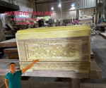 Quách thiêu gỗ vàng tâm tại DOANH NGHIỆP VĂN BA GỖ TO