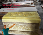 Quách thiêu gỗ vàng tâm tại DOANH NGHIỆP VĂN BA GỖ TO