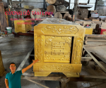 Quách thiêu gỗ vàng tâm tại DOANH NGHIỆP VĂN BA GỖ TO