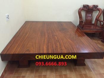 sập gỗ | phản gỗ hương xám 2 tấm
