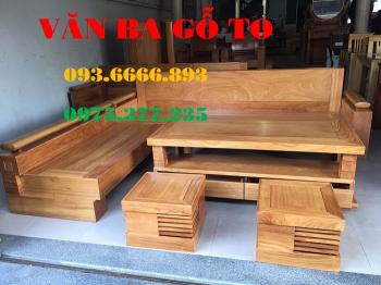 Sofa gỗ nguyên tấm_SOGD033