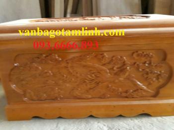 Quách gỗ vàng tâm trạm phượng 