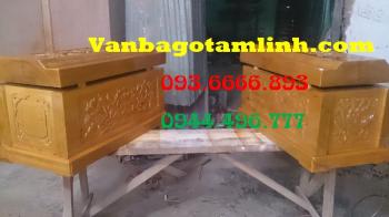 Quách gỗ vàng tâm trạm Sen_ QS7
