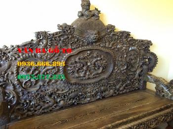 Bàn ghế gỗ nghê đỉnh 10 món tay 16