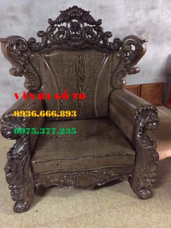 Bàn ghế gỗ Louis Hoàng Gia 6 món