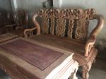 Bàn ghế gỗ Minh đào hương ta gia lai 7 món cột 14 