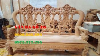 Bàn ghế gỗ| Minh louis hoa lá tây đẹp 