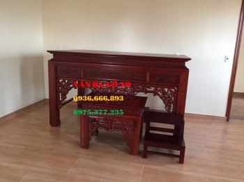 Bàn thờ+Bàn cơm gỗ gụ