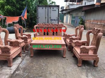 Bàn ghế gỗ| Bàn ghế quốc Voi 8 món