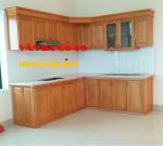 Tủ bếp gỗ gõ đỏ 2