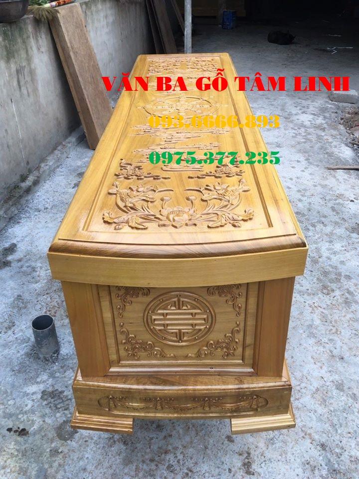 quan tài gỗ vàng tâm