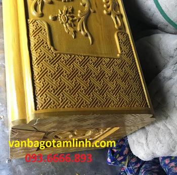 Tiểu Quách gỗ vàng tâm đẹp thành 7 đáy 7 thiên 10cm