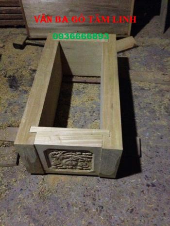 Kích thước quách gỗ vàng tâm Quách chạm Rồng 