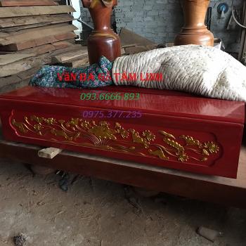 Giá bán tiểu quách gỗ vàng tâm, quan tài gỗ vàng tâm 100%