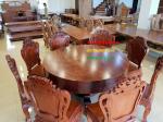 Bàn ăn tròn VIP - Bàn ăn gỗ nguyên khối