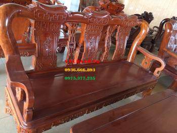 Bàn ghế gỗ - bộ minh triện tay 12 cm 