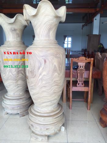Lục bình gỗ nguyên khối - lục bình cẩm vàng