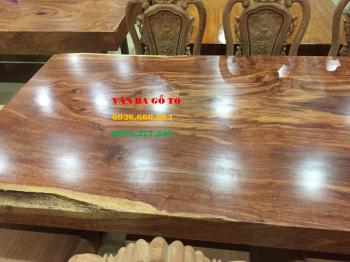 Bộ bàn ăn gỗ nguyên khối - BA04