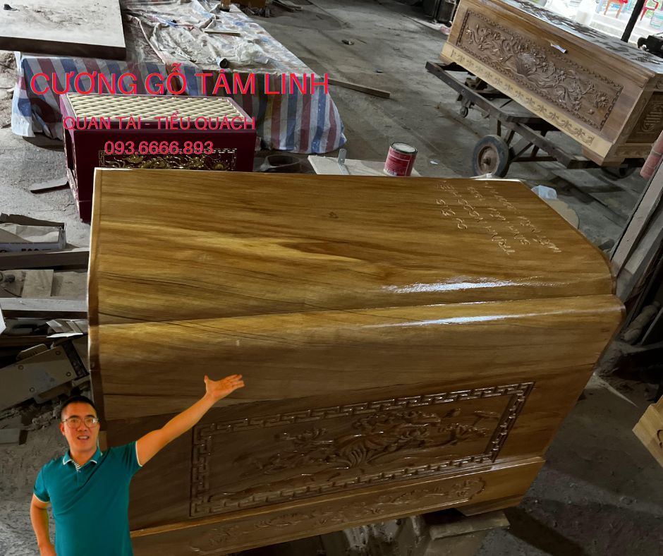 quách gỗ vàng tâm