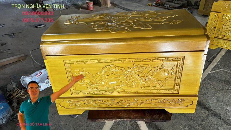 quách gỗ vàng tâm