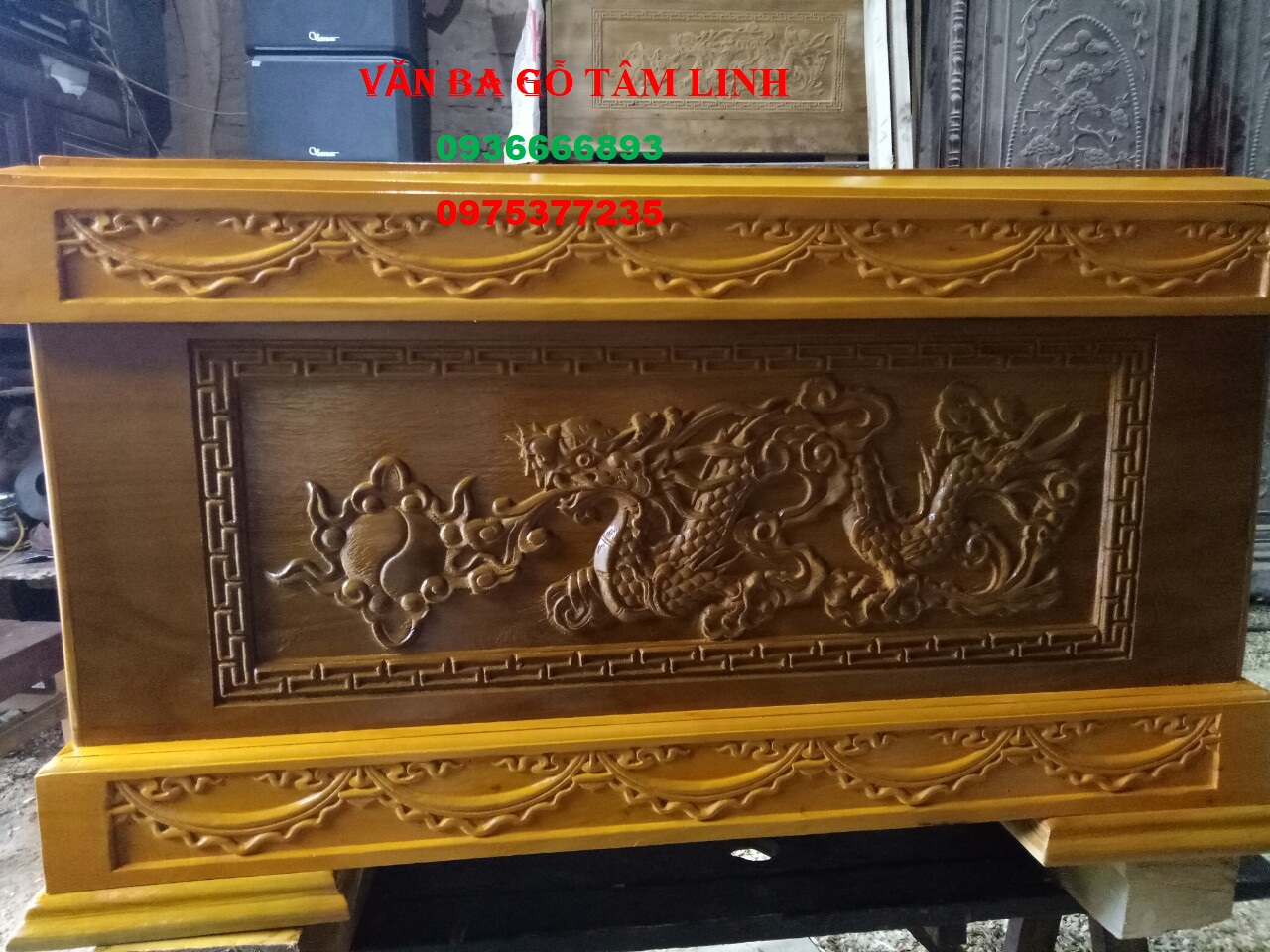 quách gỗ vàng tâm