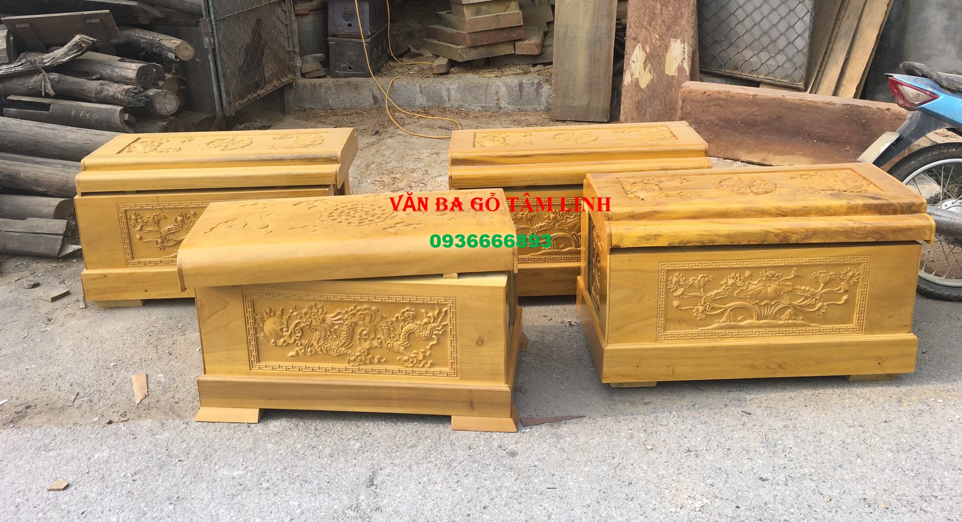 quách gỗ vàng tâm