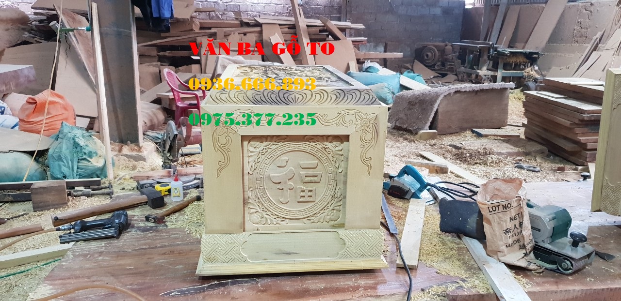 quách gỗ vàng tâm trạm sen